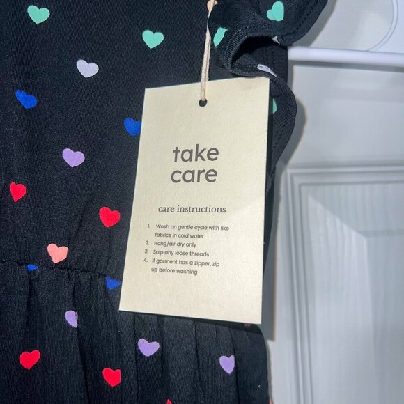 NWT Kyte Baby Bamboo Bubble Romper Midnight Rainbow Heart Size 12-18 Months - Picture 5 of 5